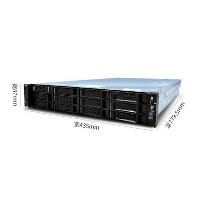 Intel Xeon Gold 6133*2 8G*8 RAM 240G*2 SSD 4T*8 SATA 800W*2 2U Rack grafische server