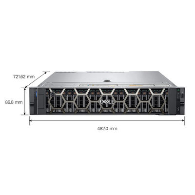 Intel CPU 4310 8GB DDR4 RAM 1TB HDD 800W Stroomtoevoer EMC Dell PowerEdge R750XS Rack Server Case
