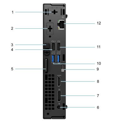 Krachtige Dell Optiplex MFF Micro Desktop Computer Intel B660 Chipset 8G DDR4 RAM 256G SSD