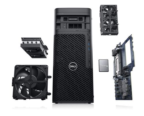 Windows 11 Pro AMD Ryzen 5945WX 8G 512G 2T T400-4G GPU 1350W Dell werkstation desktop-pc